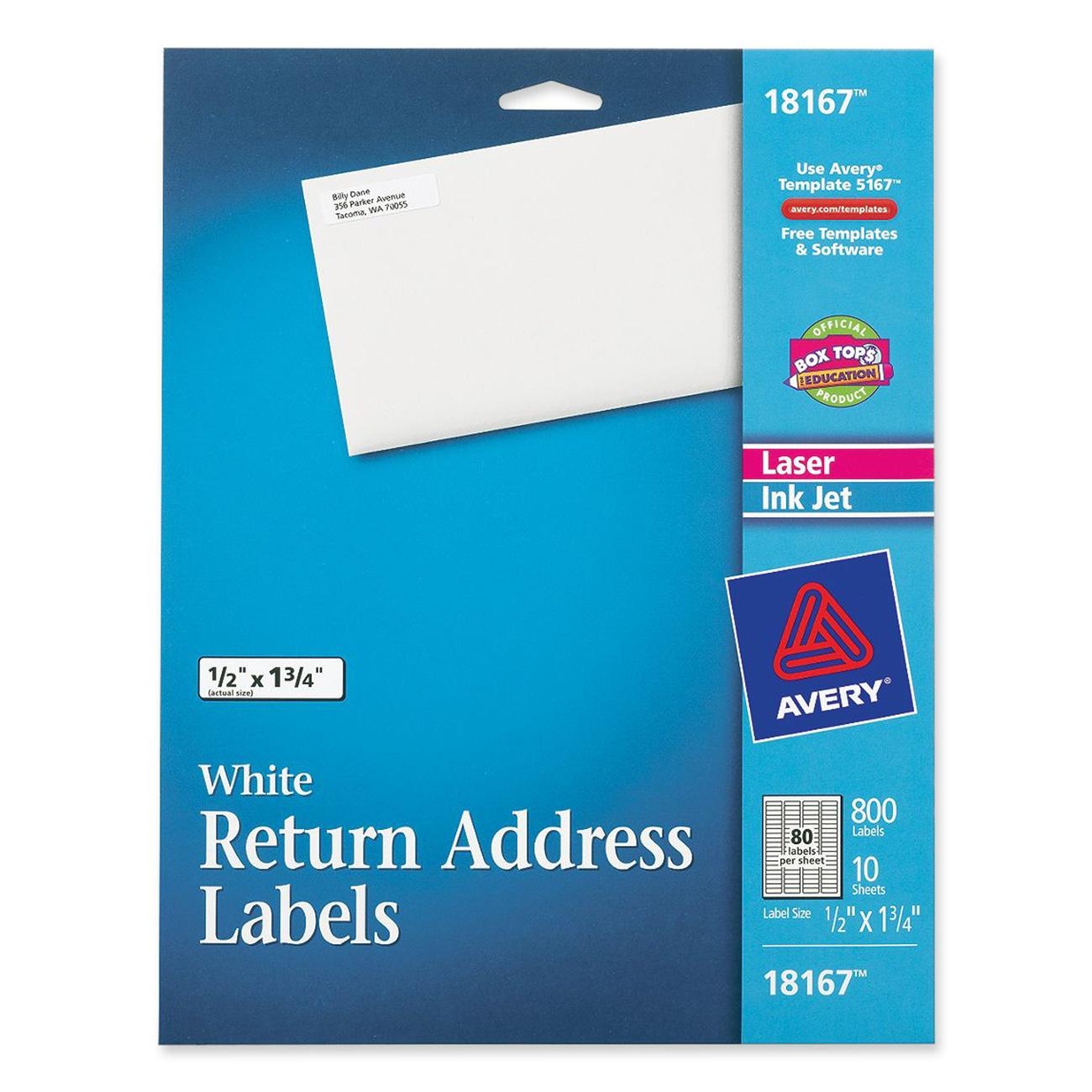 Avery Return Address Label LD Products