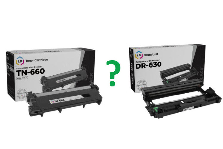 The difference between the drum and the MFC-L27 toner cartridge