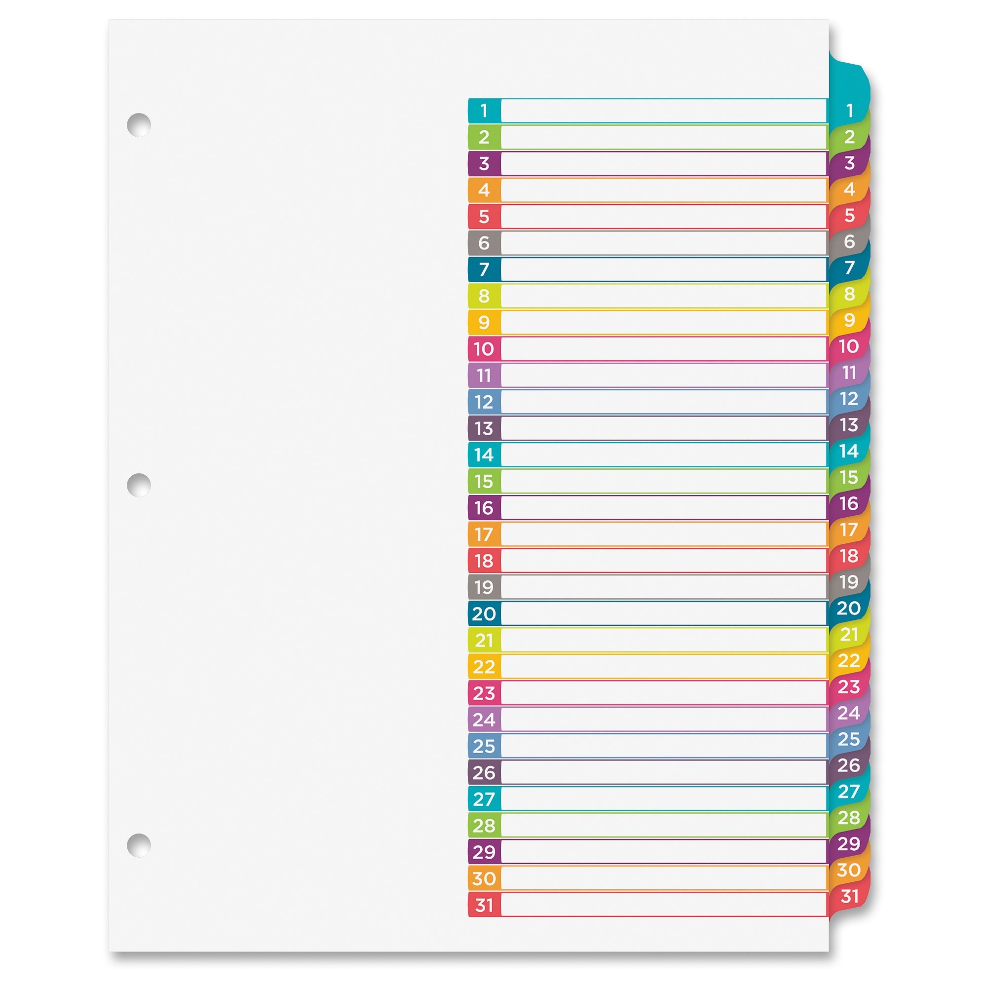 Office Depot Index Divider Templates