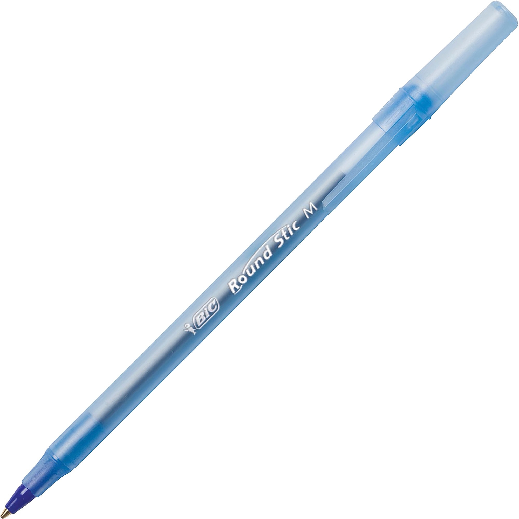 BIC Round Stic Ballpoint Pen, Med. Point, Blue Ink LD Products