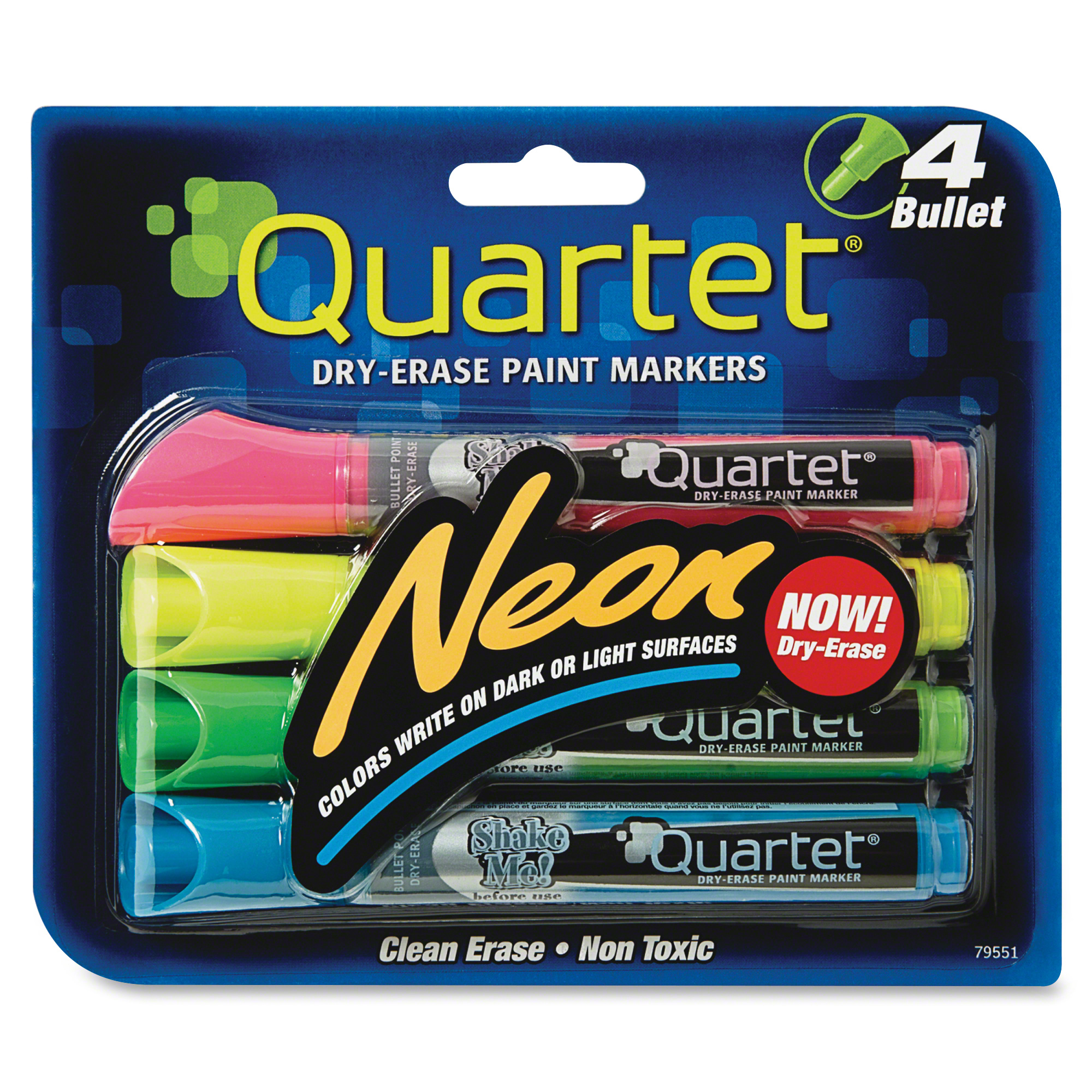 Download Quartet Neon Dry-Erase Markers - 4 Pack - LD Products