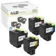 Lexmark Remanufactured 701X EHY (Bk, C, M, Y) Toner Set