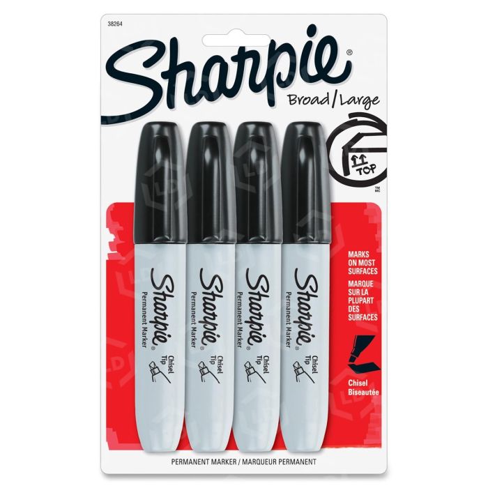 Sharpie Ultra Fine Point Permanent Marker, Thin Tip, Pack of 4