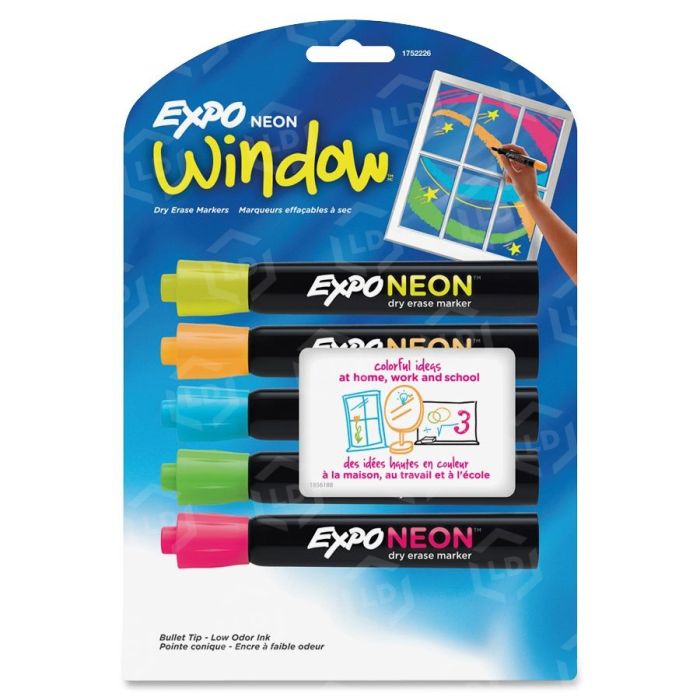 Expo Bright Sticks Marker Set Bullet Marker Point Style, 45% OFF