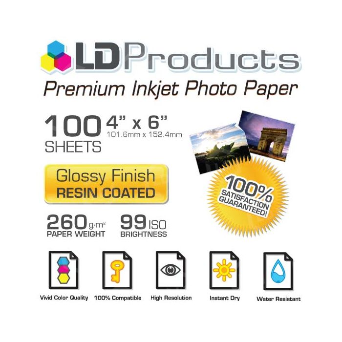 LD Magnetic Photo Paper, 20 Sheet Pack For Inkjet Printers - LD Products