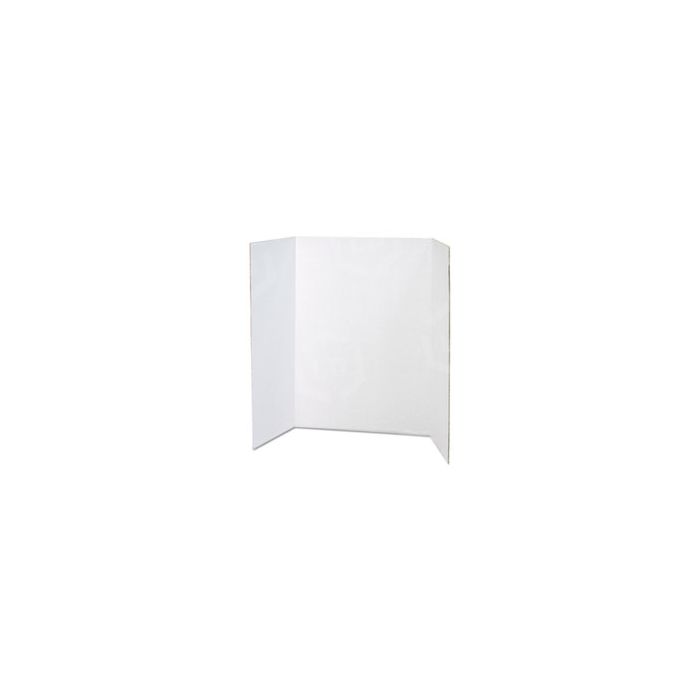 Pacon PAC37634 Spotlight Corrugated Presentation Display Boards, 48 x 36, White, 4/Carton