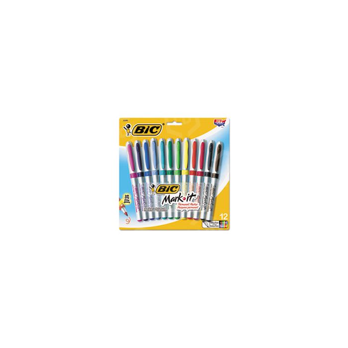 Bic Mark-it Gripster Permanent Marker - Fine Marker