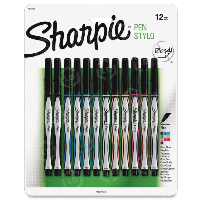  SHARPIE Felt Tip Pens, Fine Point, Blue, 2-Count