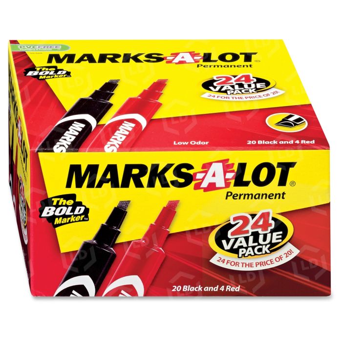 Avery Marks-A-Lot Permanent Marker, Black 