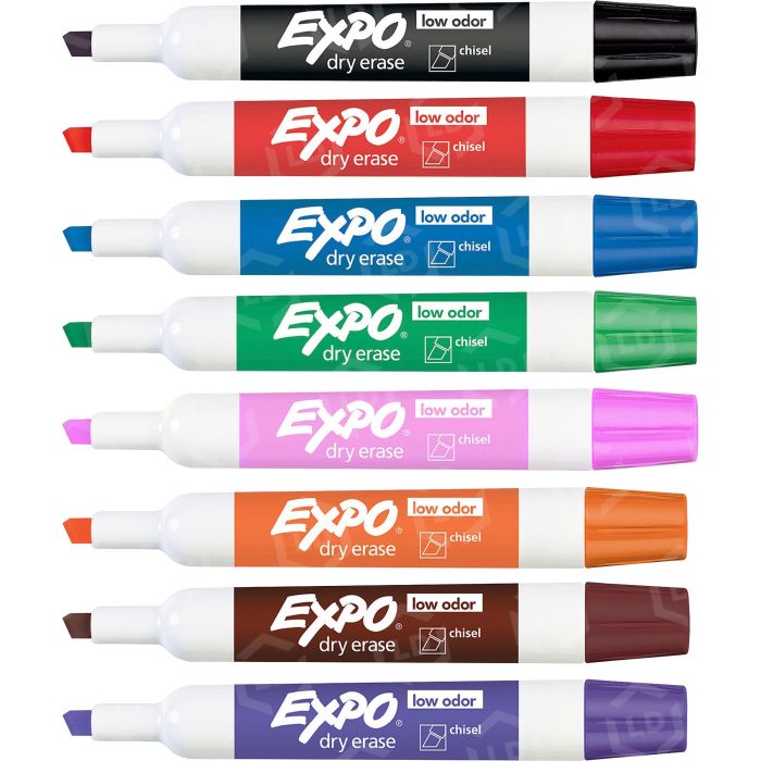 2 PKG EXPO GLASS • dry erase markers