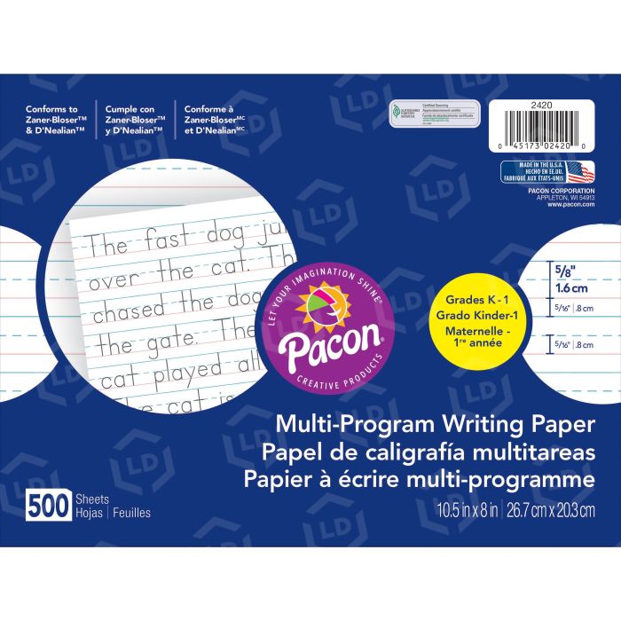 Pacon Multi-Program Handwriting Paper - LD Products