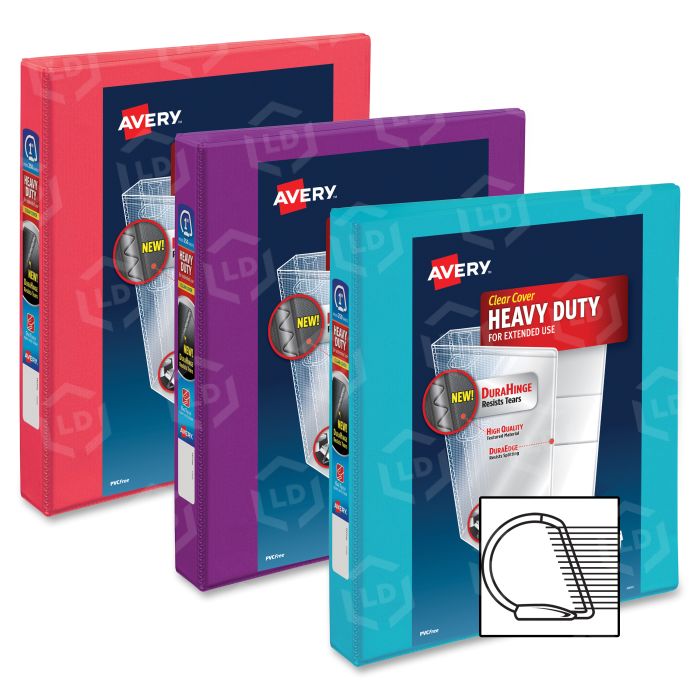 Avery Durable Slant Reference Binder With Label Holder - LD Products