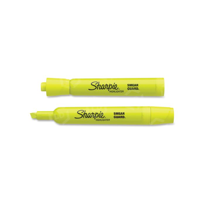 Sharpie 25025 Accent Tank Style Highlighter, Yellow, Dozen