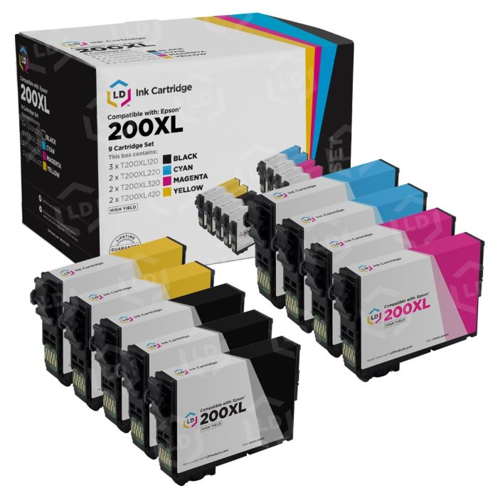 Epson 302XL Black & Color Ink Cartridge Set, High Yield, 5 Pack