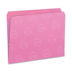 Smead Colored File Folder - 100 per box Letter - 11 pt. - Pink