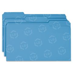 Smead Colored File Folder - 100 per box Legal - 8.50" x 14" - Blue