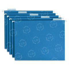 Smead Colored Hanging Folder - 25 per box Legal - 8.50" x 14" - 1/5 Tab Cut - Blue