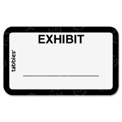 Tabbies Tabbies Color-coded Exhibit Labels - 252 per pack - White