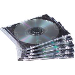 Fellowes NEATO Thin CD Jewel Case-Clear, 25 pack - 25 per pack