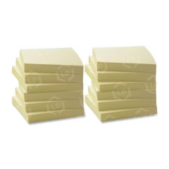 Business Source Adhesive Note - 12 per pack - 3" x 3" - Yellow