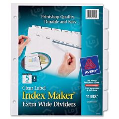 Avery Index Maker Extra-Wide Tab Divider - 5 per set