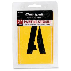 Chartpak Painting Letters & Numbers Stencil - 35 per set