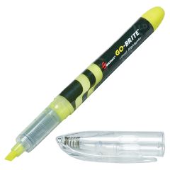 Skilcraft Free-Ink Fluorescent Yellow Highlighter - 6 Pack
