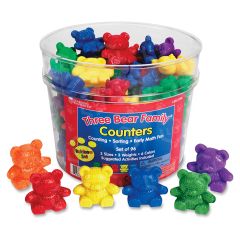 Three Bear Family Counters Rainbow Set - 96 per set