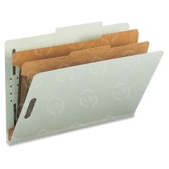 Nature Saver K-style Fastnr Recy. Prssbrd Folders - 10 per box Legal - Gray, Green