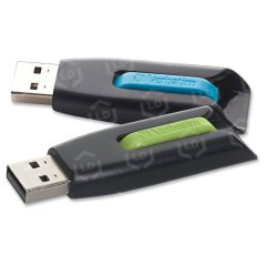 Verbatim 32GB Store 'n' Go V3 USB 3.0 Flash Drive - 2pk - Blue, Green - PK per pack