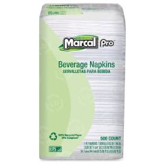 Marcal One-Ply Beverage Napkins - PK per pack