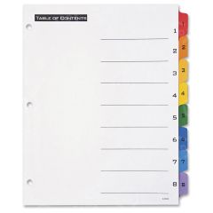 Office Essentials Table 'n Tabs Numeric Divider