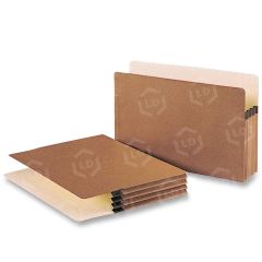 Business Source Accordion Expanding File Pocket - 25 per box Legal - 3.50" Expansion - Redrope