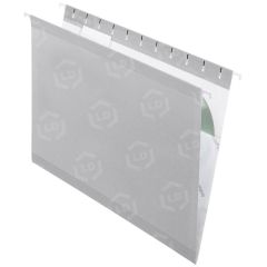 Pendaflex 1/5 Cut Colored Hanging Folders - 11 pt. - Gray