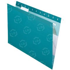 Pendaflex 1/5 Cut Colored Hanging Folders - 11 pt. - Teal
