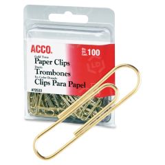 Gold Tone Paper Clips