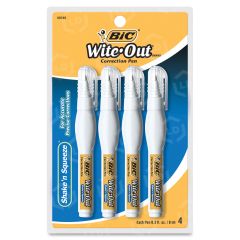 BIC Wite-Out Shake 'N Squeeze Correction Pen - 4 Pack