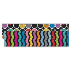 Colorful Chalkboard Straight Borders