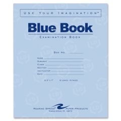 Roaring Spring Blue Book Examination Book