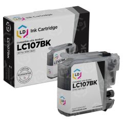 Brother Compatible LC107BK Super HY Black Ink Cartridge