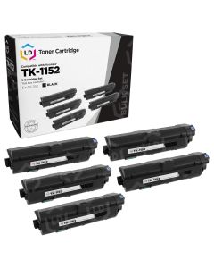 5 Pack of Compatible Kyocera-Mita TK-1152 Black Toners