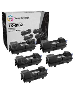 5 Pack of Compatible Kyocera-Mita TK-3182 Black Toners