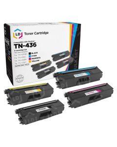 Set of 4 Brother Compatible TN436 Toners: BCMY