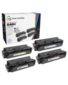 Compatible Canon 046H Set of 4 High Yield Toner Cartridges