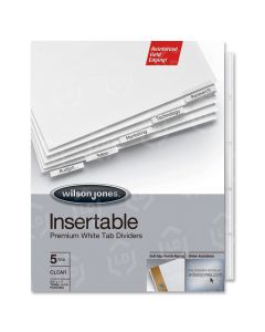 Wilson Jones Gold Line Insertable 5-Tab Dividers