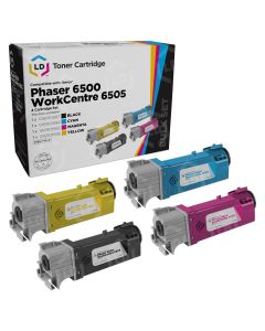 Compatible Xerox Phaser 6500, WorkCentre 6505 (Bk, C, M, Y) Set of 4 HY Toners