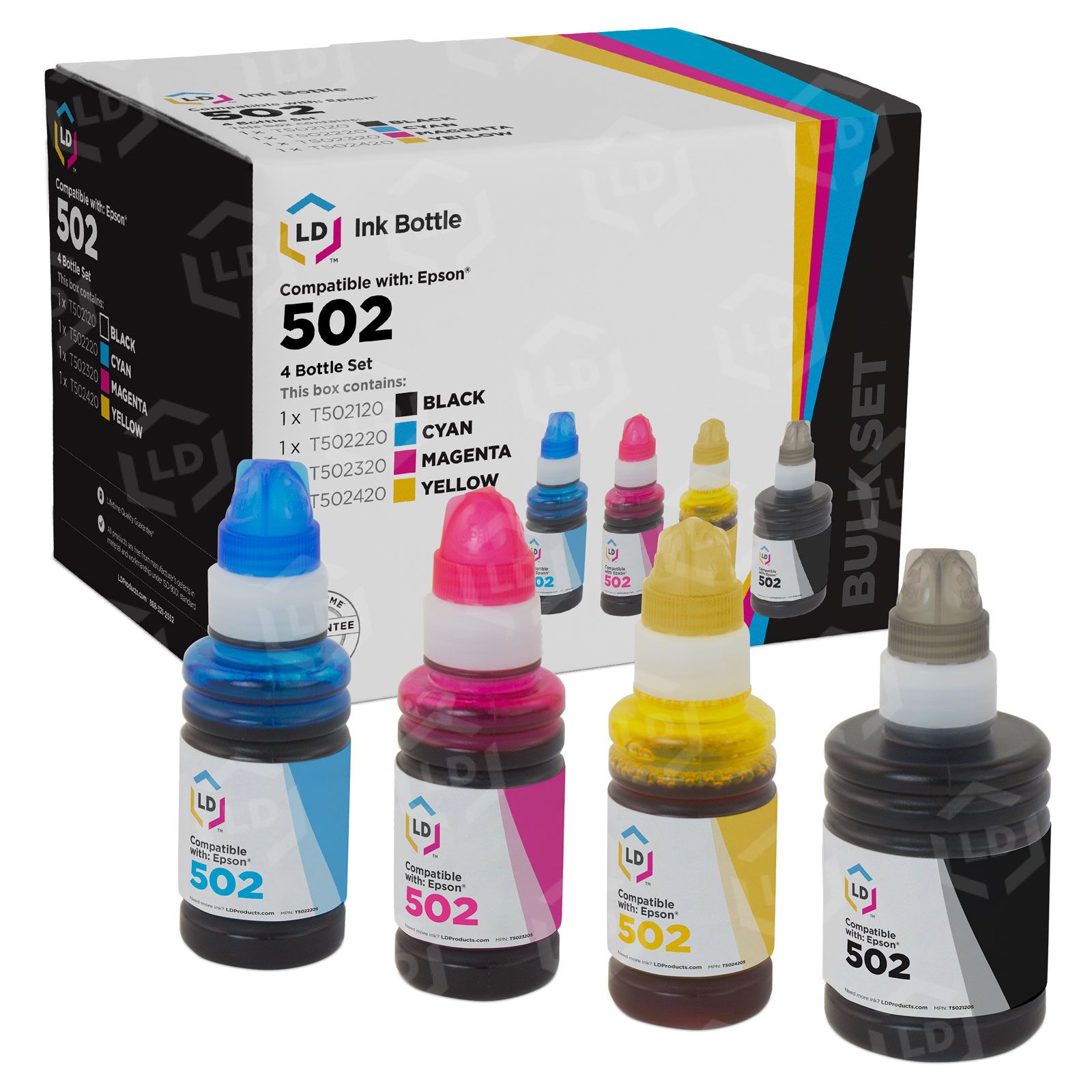 Ink cartridges Epson 502 CMYK - compatible and original OEM