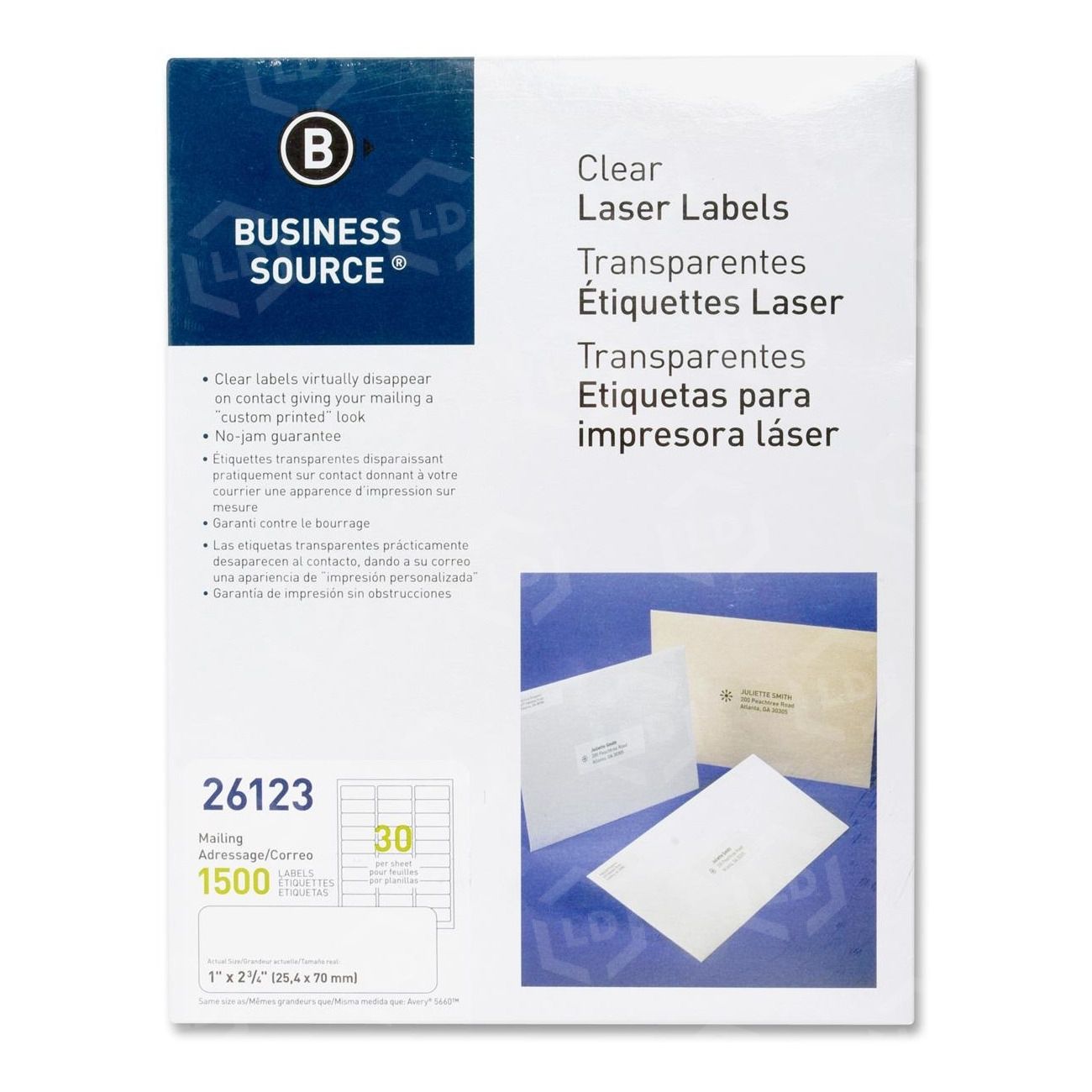 Business Source Clear Mailing Label - LD Products