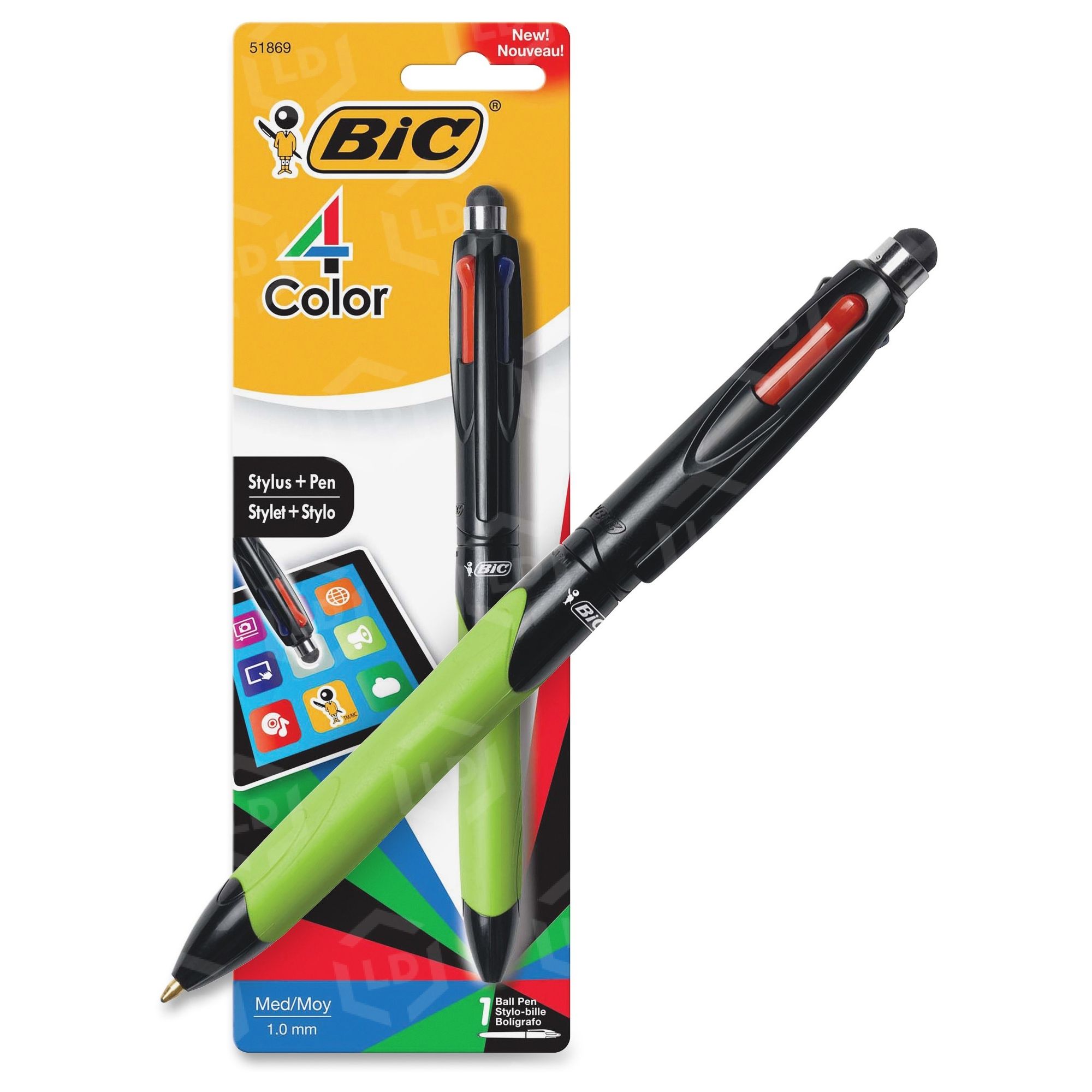 BIC 4 Colours Grip Pro stylo à bille BIC