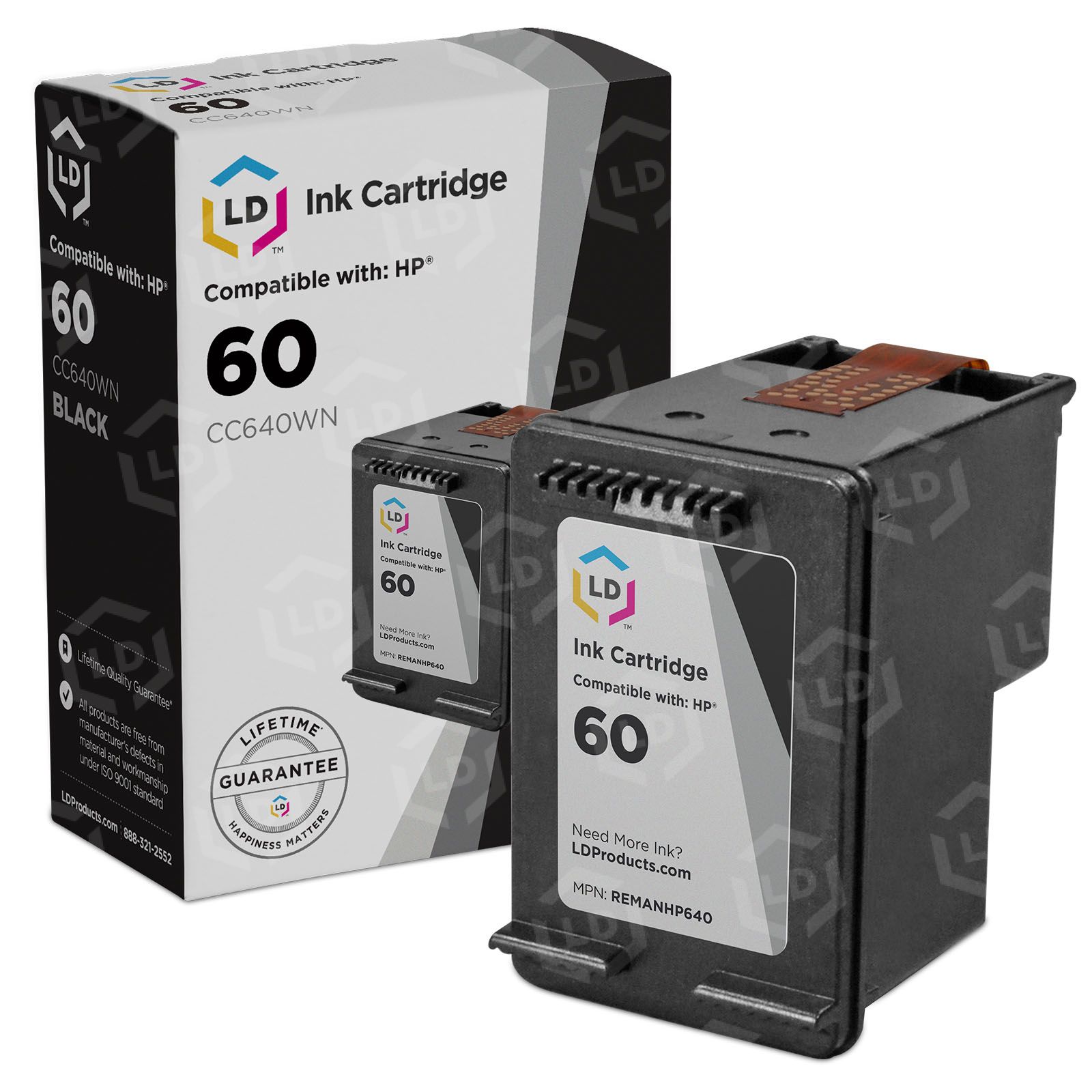 Hp 60 on sale black ink